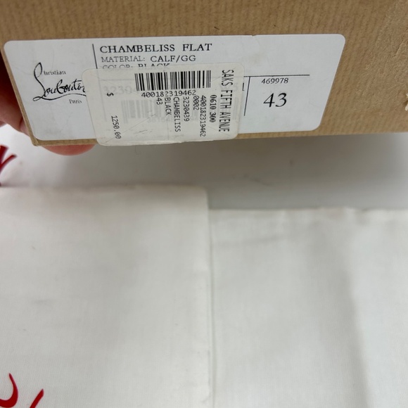 Men’s Christian Louboutin CHAMBELISS leather Oxford size 43 made  in Italy